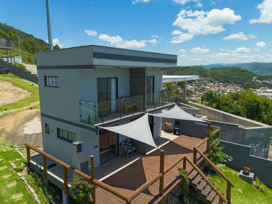 Casa Mirante Do Sol-Vista Exuberante Com Spa Говернадор-Селсу-Рамус Экстерьер фото