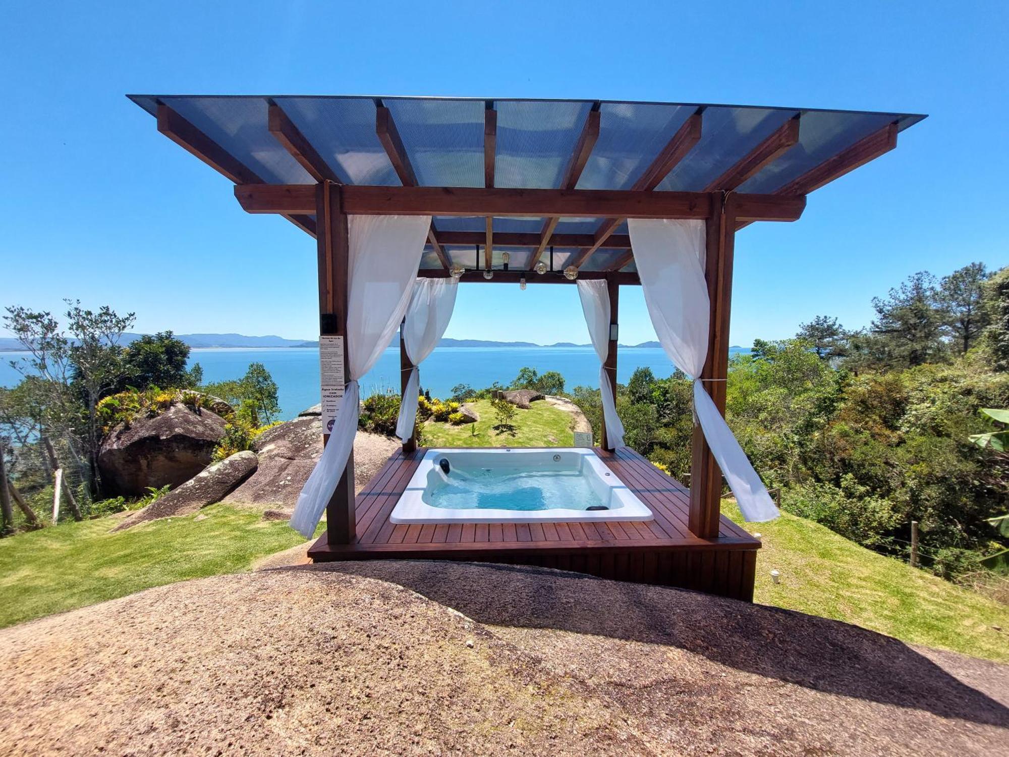 Casa Mirante Do Sol-Vista Exuberante Com Spa Говернадор-Селсу-Рамус Экстерьер фото